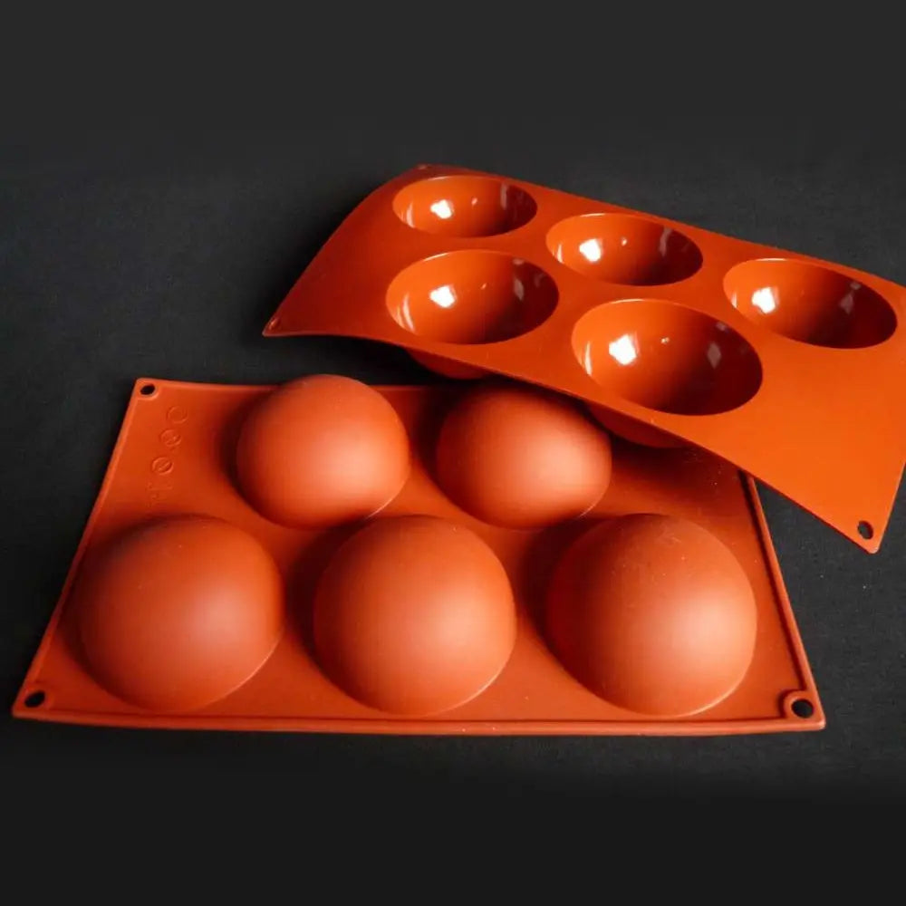 Moule silicone 5 demi-sphères 8 cm