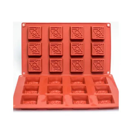 Moule Silicone 12 Carré Oriental