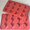 Moule silicone 12 Coeurs Arabesque