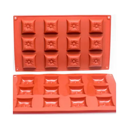 Moule silicone 12 coussins 4 x 4 cm