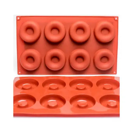 Moule silicone 8 anneaux Donuts