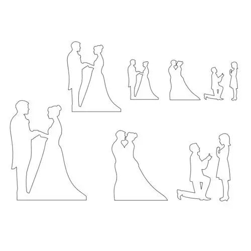Découpoirs Patchwork Wedding Silhouette