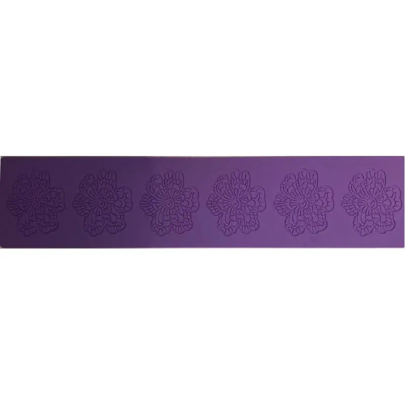 Tapis silicone dentelle comestible Rosace