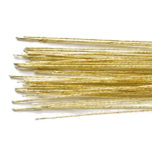 Tiges à fleurs or calibre 24 (0,5 mm) lot de 50 Culpitt