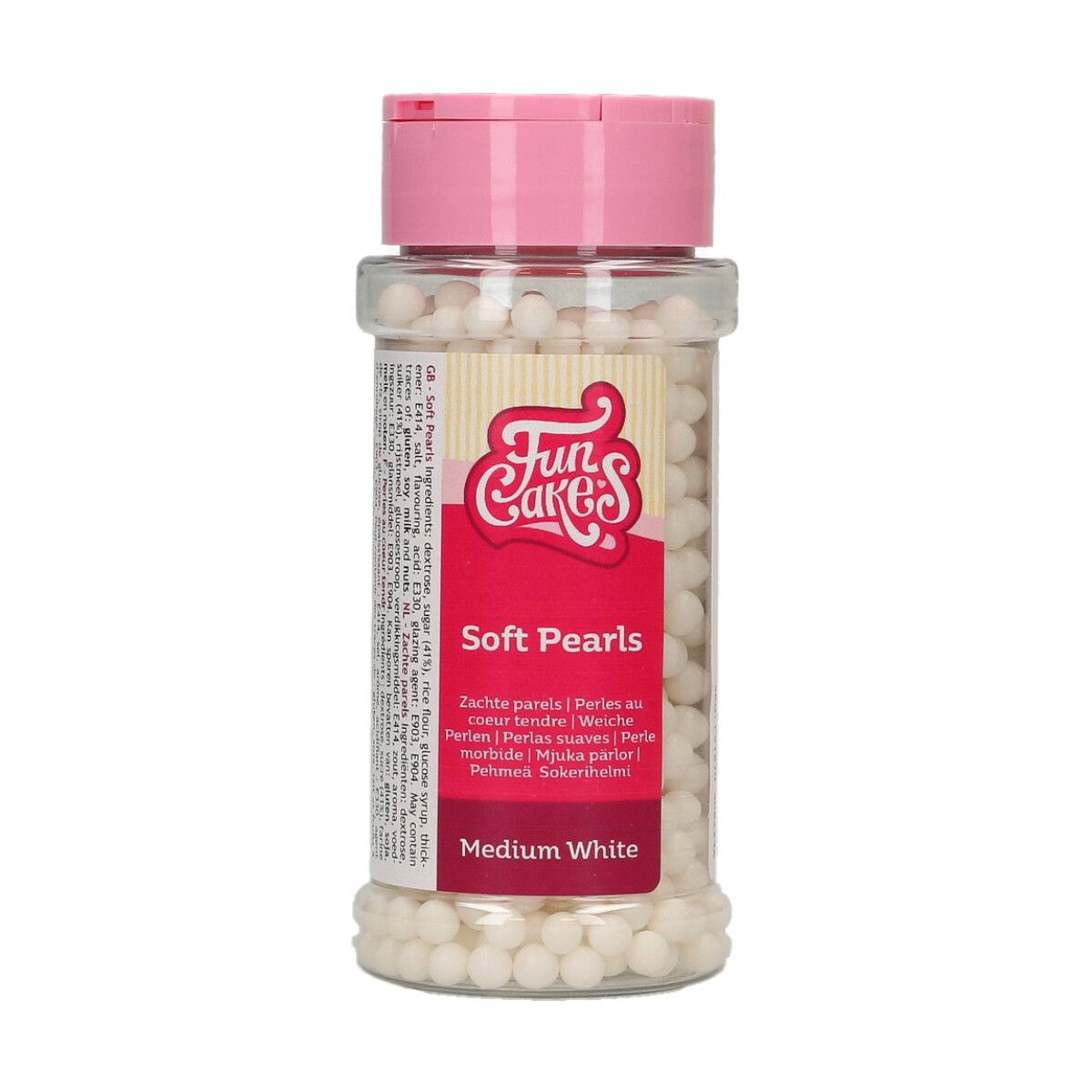 Perles de sucre blanc mat 4 mm FunCakes