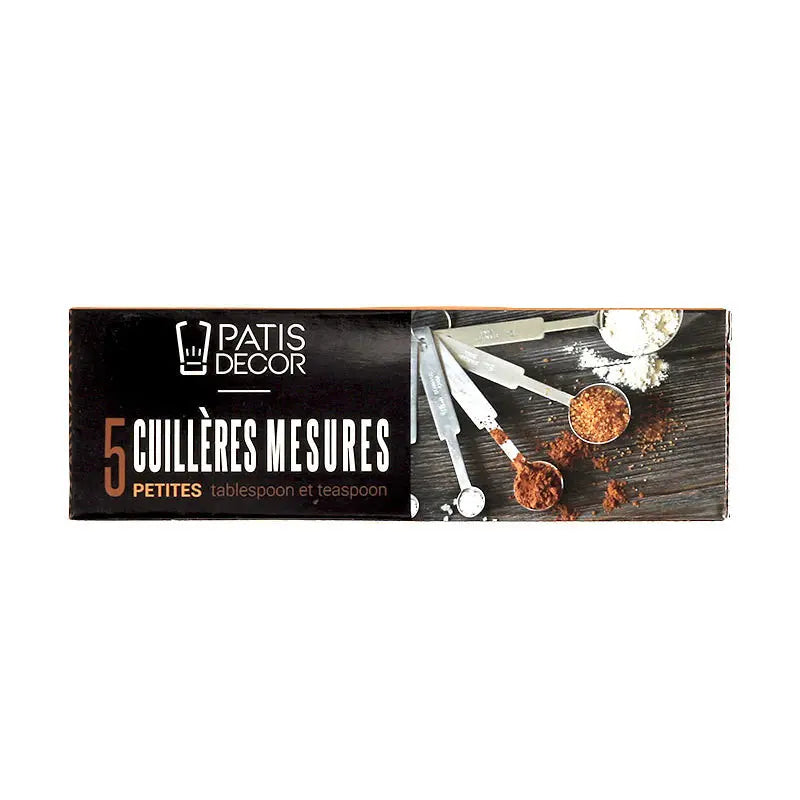 Petites cuillères à mesure inox x5