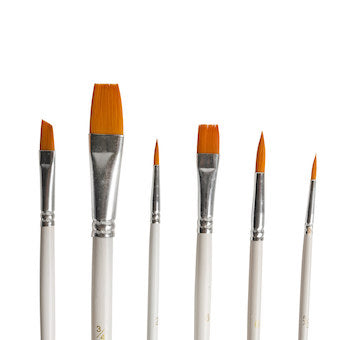 Kit de pinceaux assortis x6