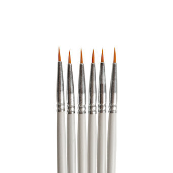 Pinceaux de précision extra-fins x6