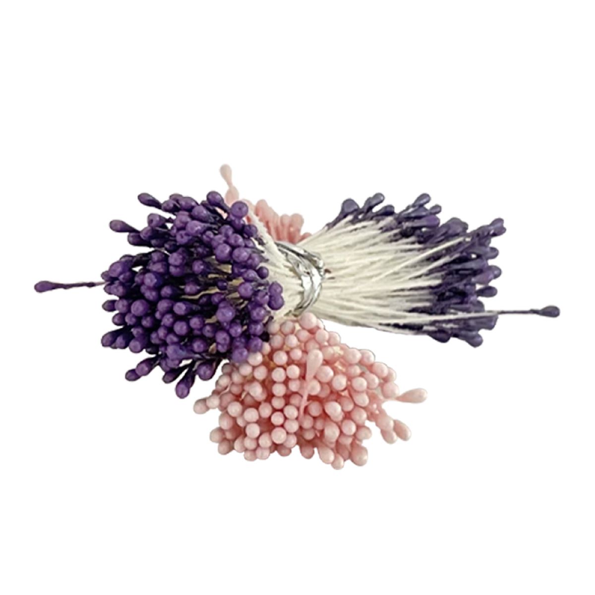 Pistils pour fleurs violet et rose perlé x288 Decora