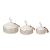 Boîtes Décoratives Orientales Laya Argent x3