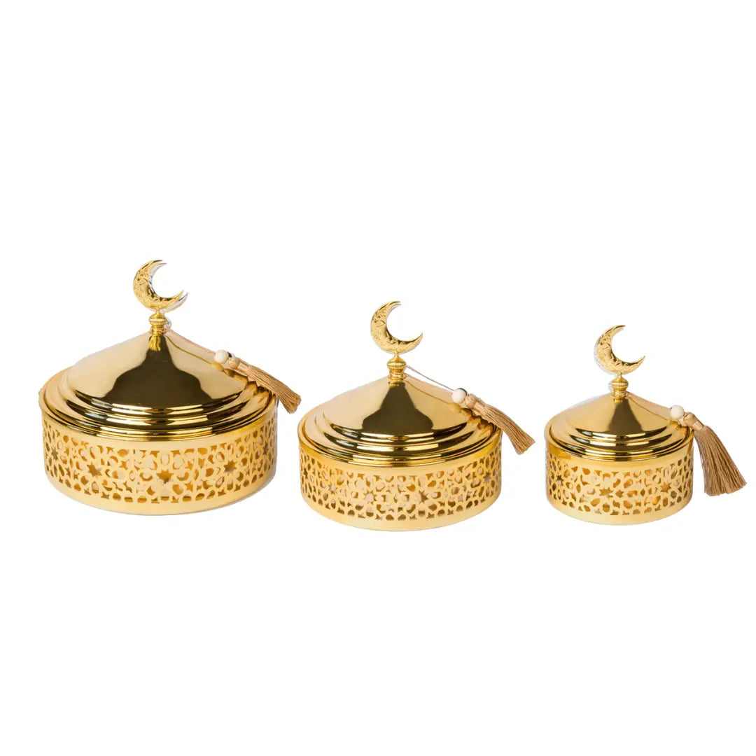Boîtes décoratives orientales Laya full or x3