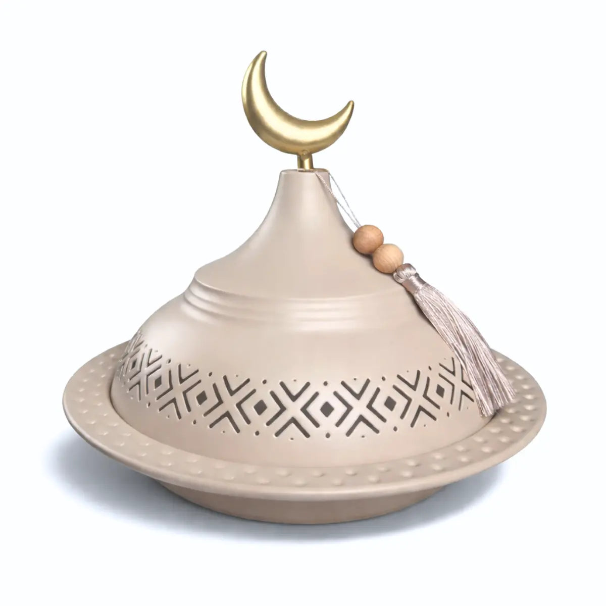 Plat cloche greige Diyafa