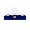 Plateau Royal en velours bleu avec voile pour mariage, henné, fiançailles et présentation de cadeaux.