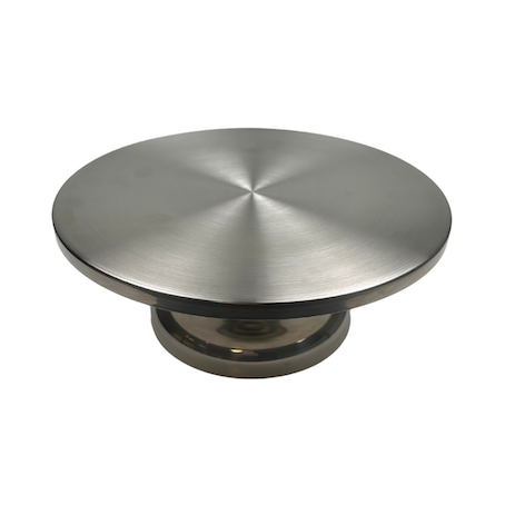 Plateau tournant inox professionnel pour gâteau
