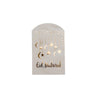 Pochettes cadeau Blanc et Or x10