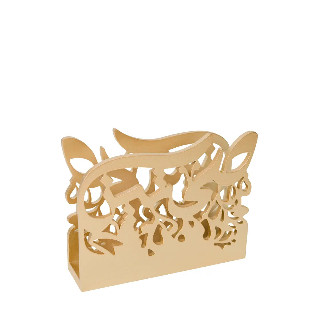 Porte-serviettes en bois Cali or