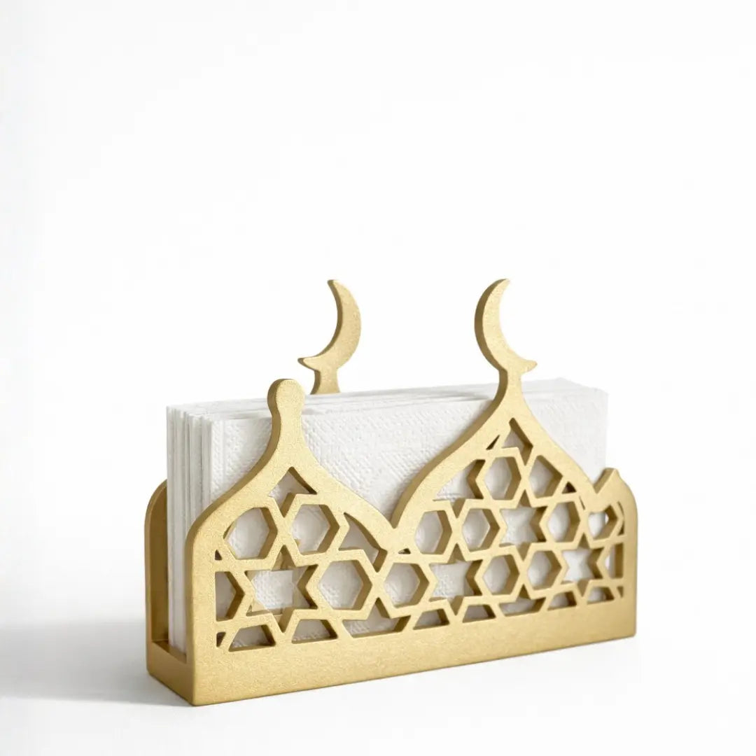 Porte-serviettes en bois Sana or