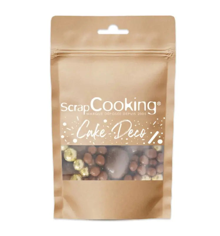 Mix de perles chocolat au lait et dorées ScrapCooking