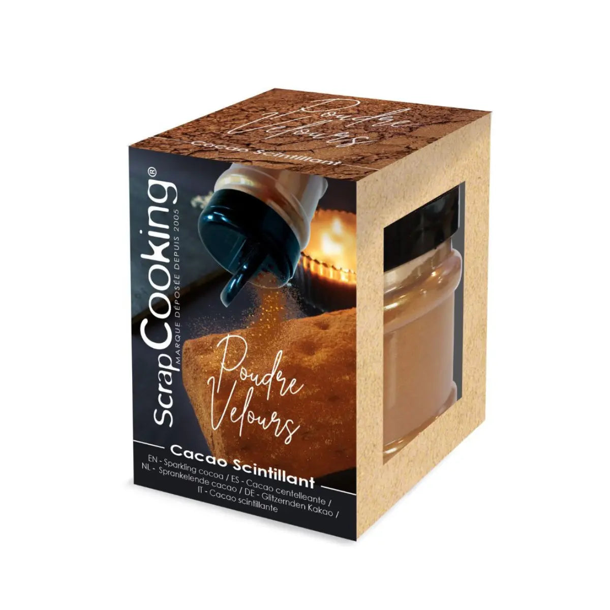 Poudre de velours cacao scintillant ScrapCooking