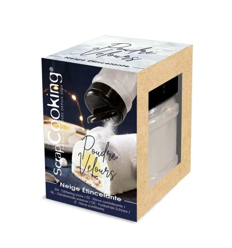 Poudre de velours neige étincelante 100 g ScrapCooking