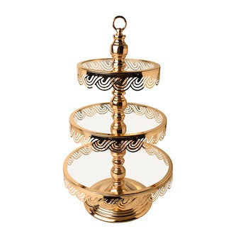 Présentoir à gâteaux 3 étages Elegance