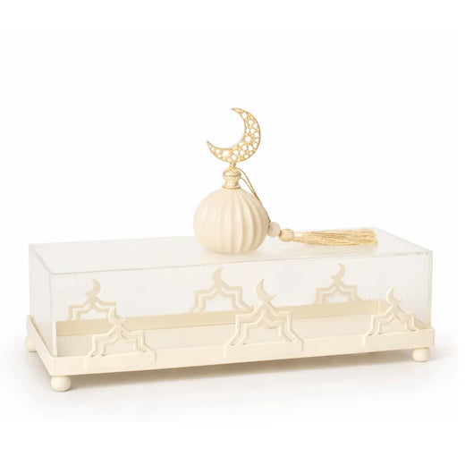 Présentoir cloche Écrin Rectangle Crème