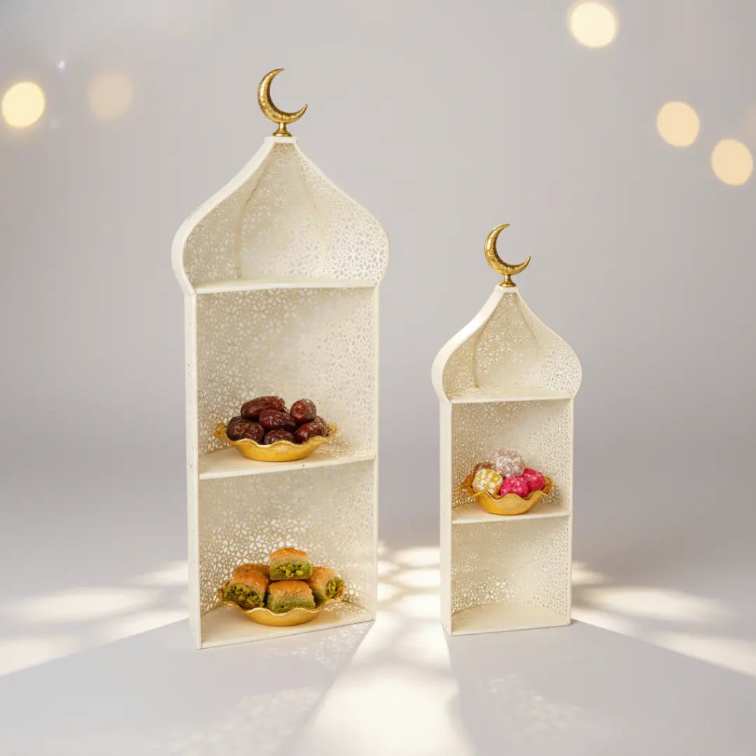 Présentoir oriental Qafas Crème x2