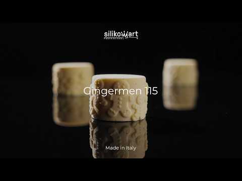 Charger la vidéo : Moule 8 desserts Gingermen Silikomart