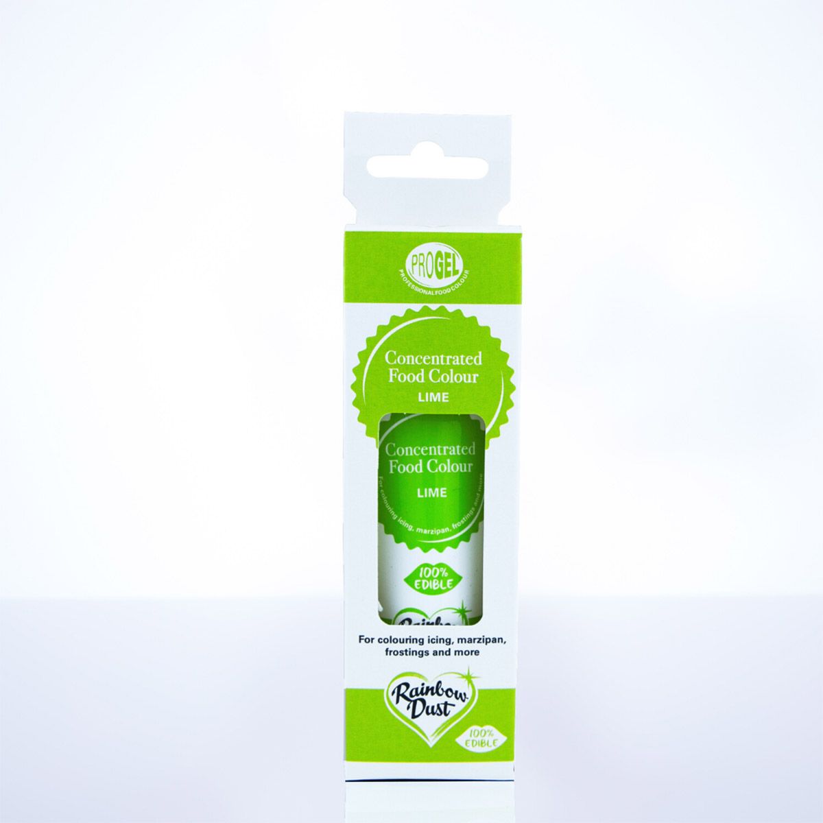 Colorant gel concentré ProGel vert lime Rainbow Dust