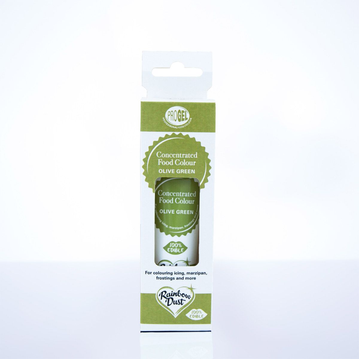 Colorant gel concentré ProGel vert olive Rainbow Dust