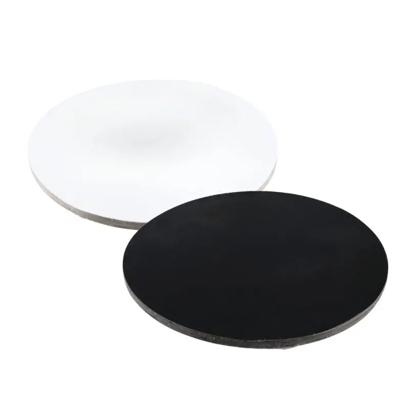 Disque semelle ronde pour gâteau blanc/noir
