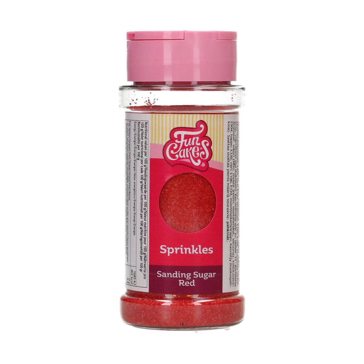 Sucre sable rouge 80 g FunCakes