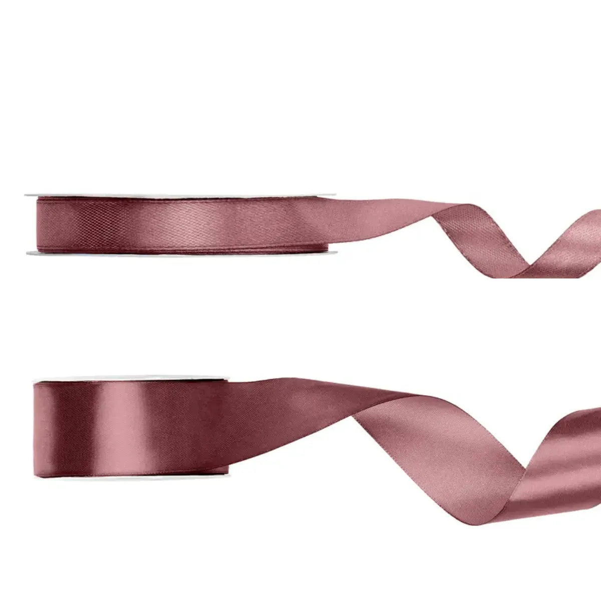 Ruban satin vieux rose foncé longueur 25 m