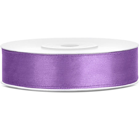 Ruban satin violet lavande largeur 1,2 cm