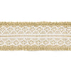 Ruban en toile de jute et dentelle largeur 4cm