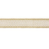 Ruban en toile de jute et dentelle largeur 4cm