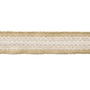 Ruban en toile de jute et dentelle largeur 5cm