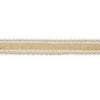 Ruban en toile de jute et dentelle largeur 4cm