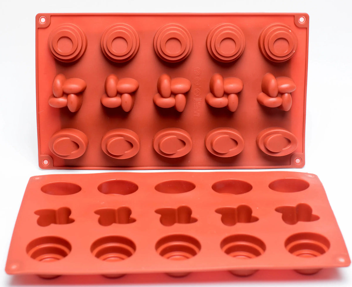 Moule silicone 15 mignardises assorties