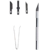 Scalpel en metal 5 pièces