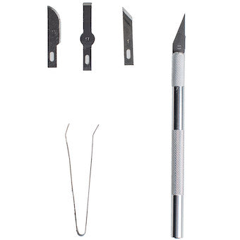 Scalpel en métal 5 pièces