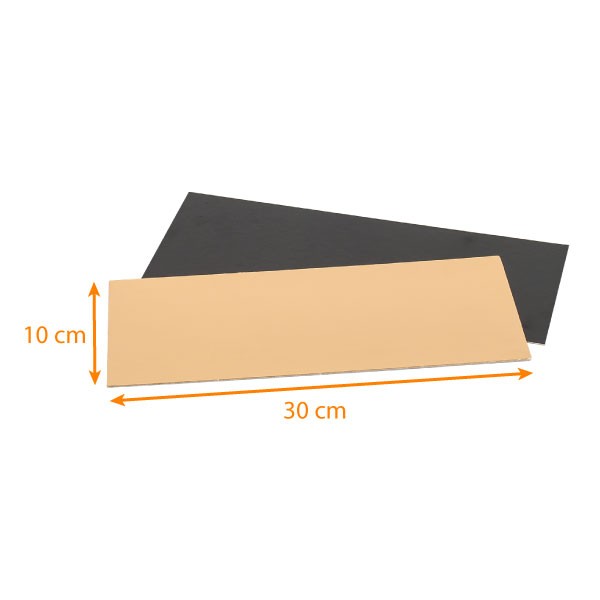 Semelle à bûche or/noir largeur 10 cm lot de 5