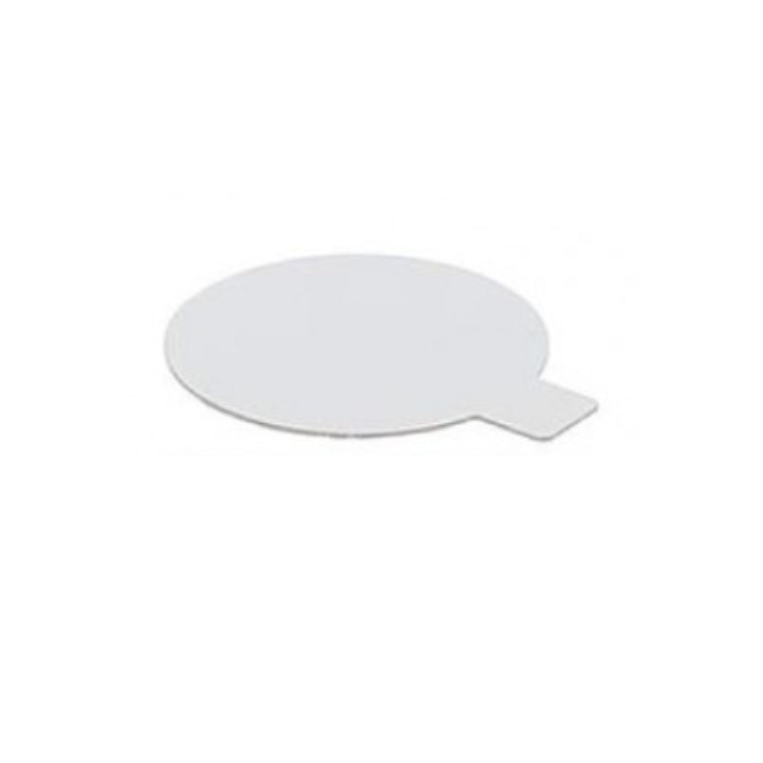 Languette semelle carton ronde blanche x10