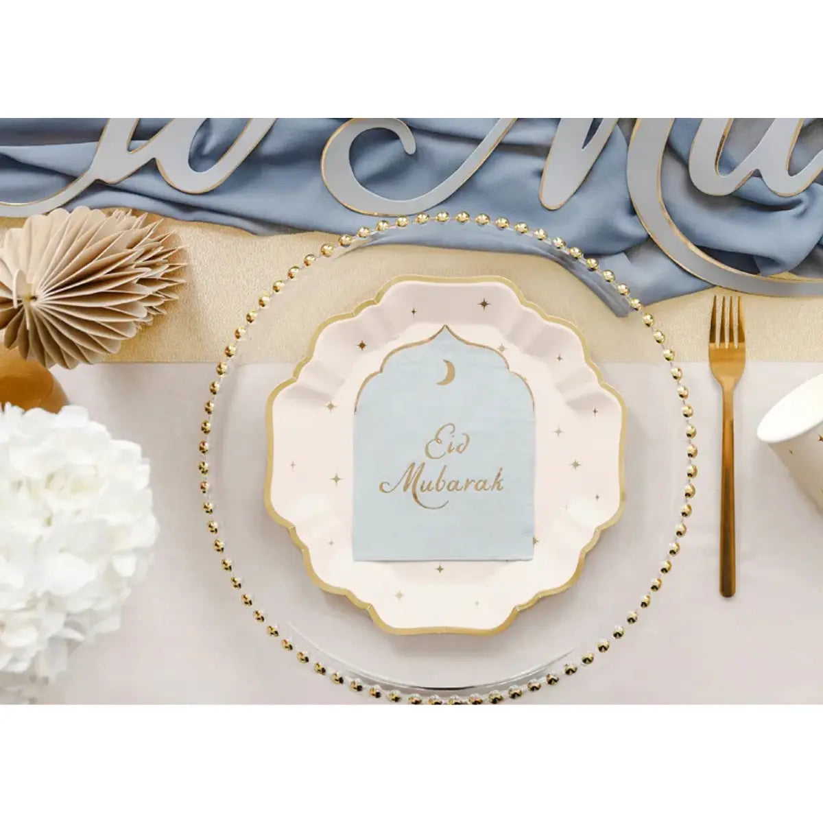 Serviettes en papier Eid Mubarak x12 PartyDeco