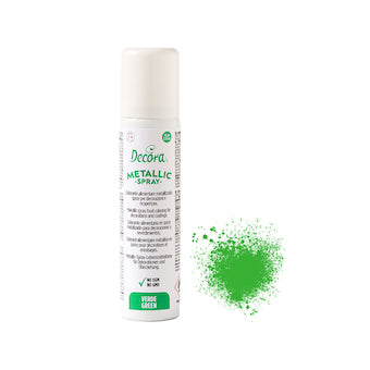 Spray métallisé Vert 75ml Decora