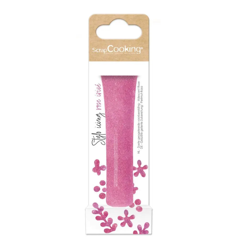 Stylo glaçage irisé rose ScrapCooking