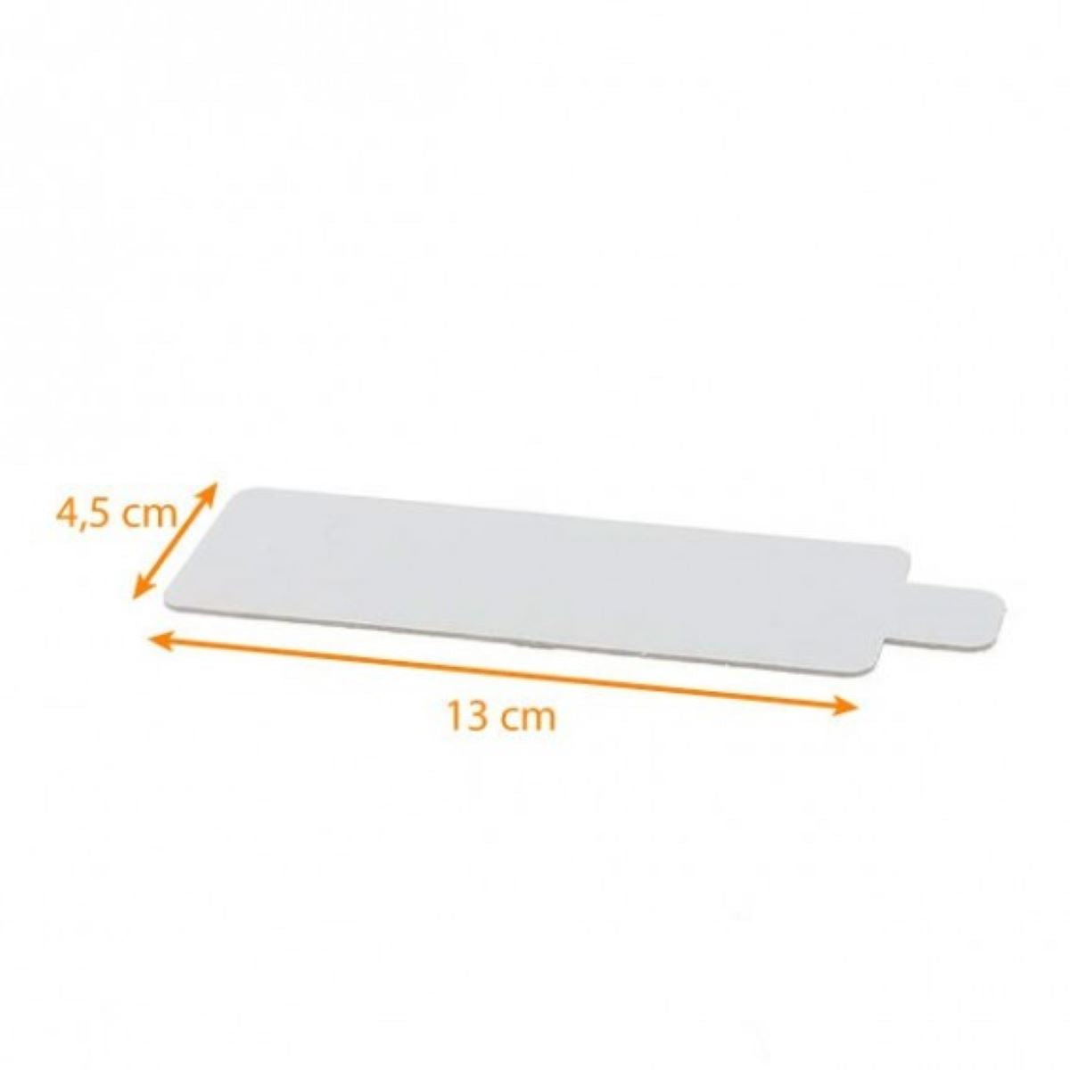Languette semelle carton rectangle blanche x10