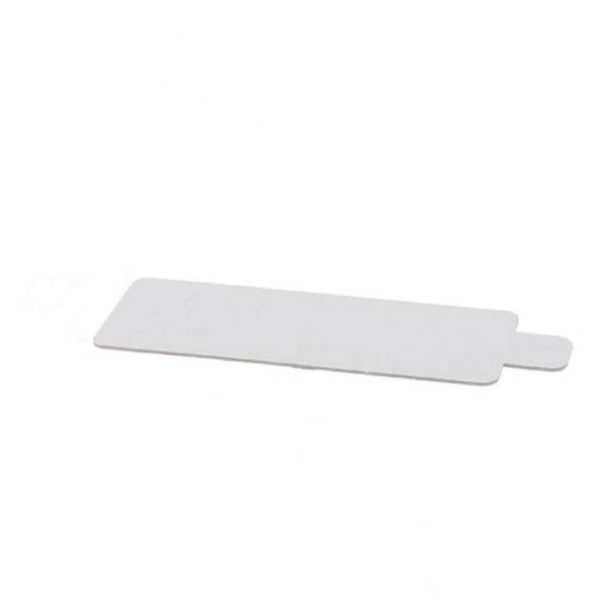 Languette semelle carton rectangle blanche x10