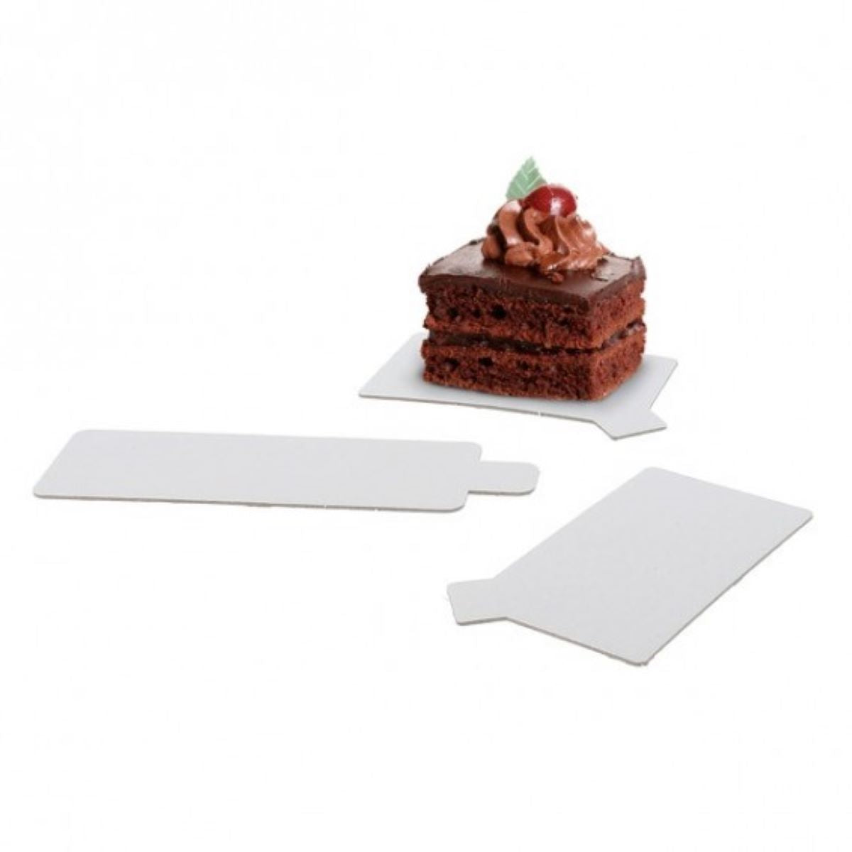 Languette semelle carton rectangle blanche x10