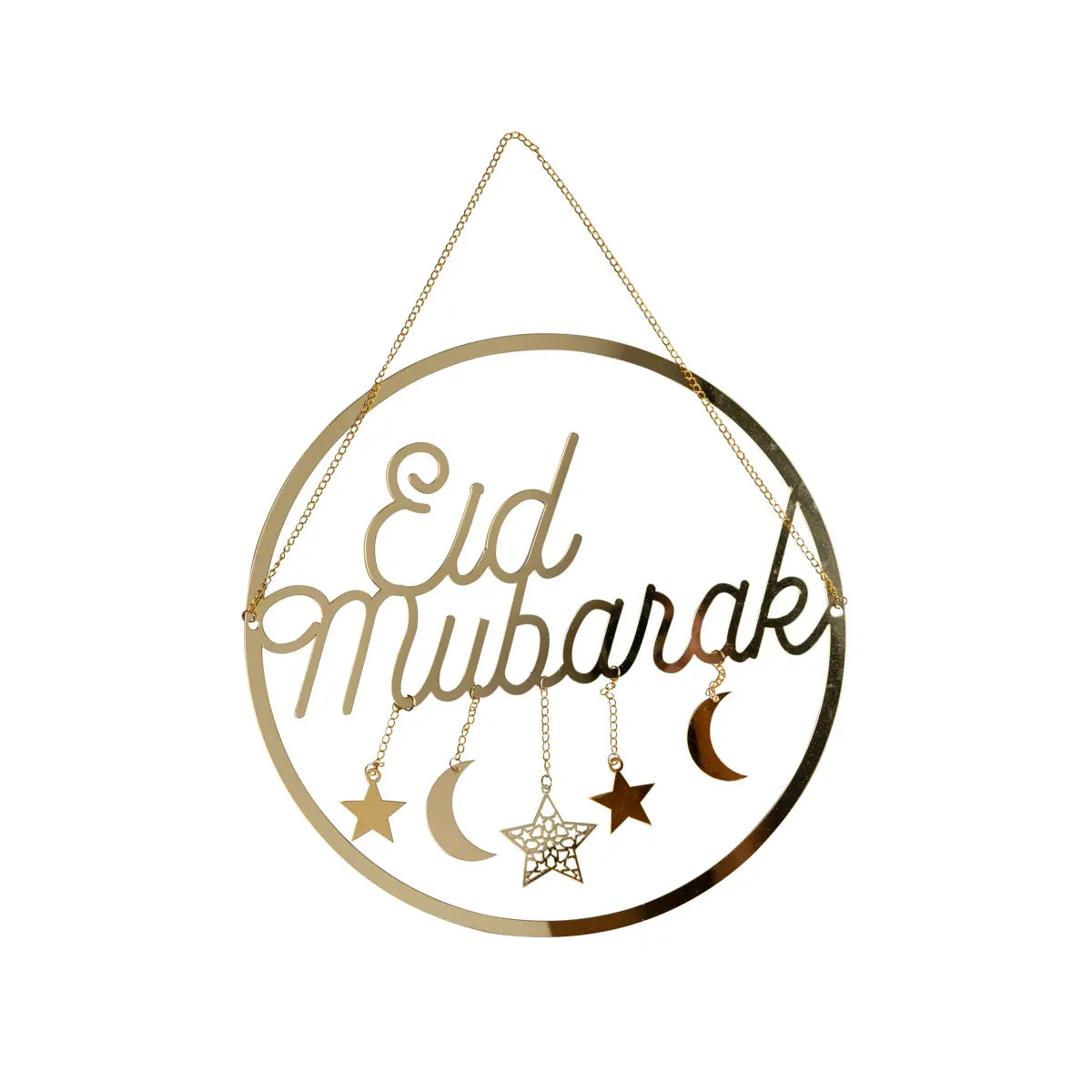 Suspension acrylique ronde Eid Mubarak